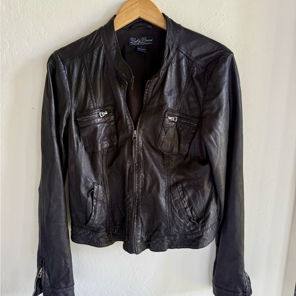 Lucky Brand Black Leather Jacket